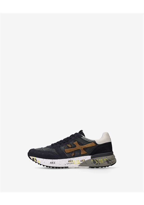 Premiata Mick 8435 Sneaker in Navy Suede Men's PREMIATA |  | MICK VAR8435